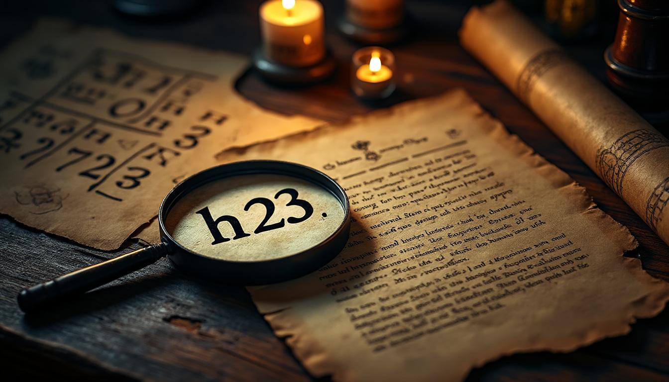 découvrez la signification du code h23 : analyse, origines et interprétations de ce code mystérieux dans différents contextes. plongez dans le décryptage de h23 !
