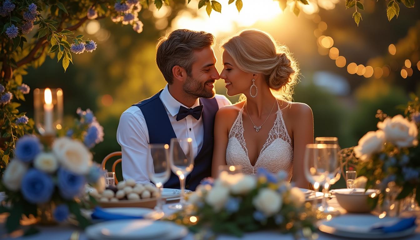 célébrez vos noces de saphir, 45 ans de mariage, avec élégance et émotions grâce à nos idées inspirantes pour une fête mémorable.