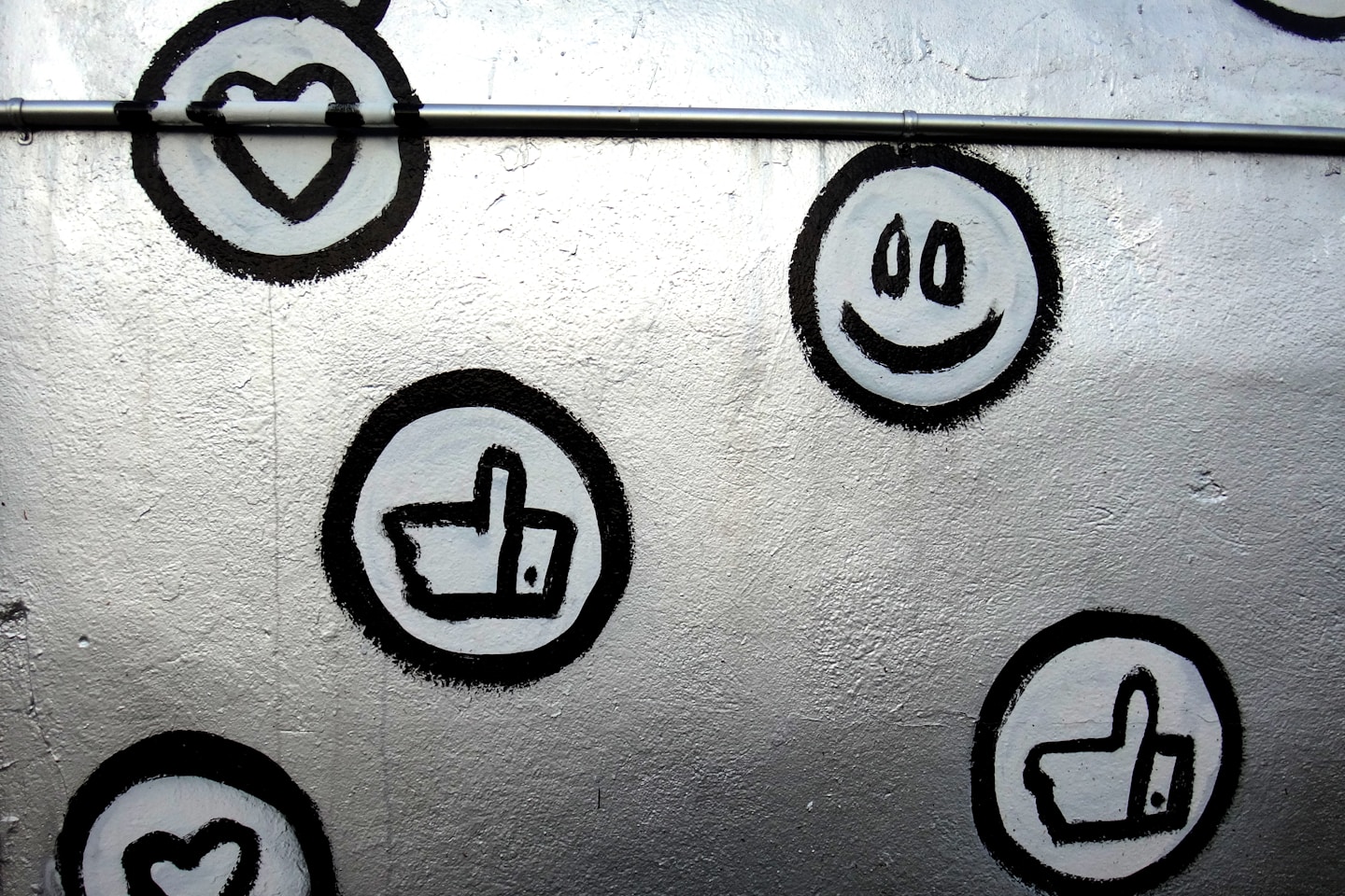 a bunch of stickers that are on a wall