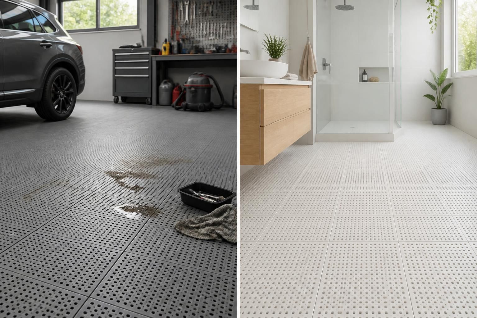 découvrez les avantages des dalles polypropylène clipsables, idéales pour aménager votre garage et salle de bain avec facilité, robustesse et esthétique.