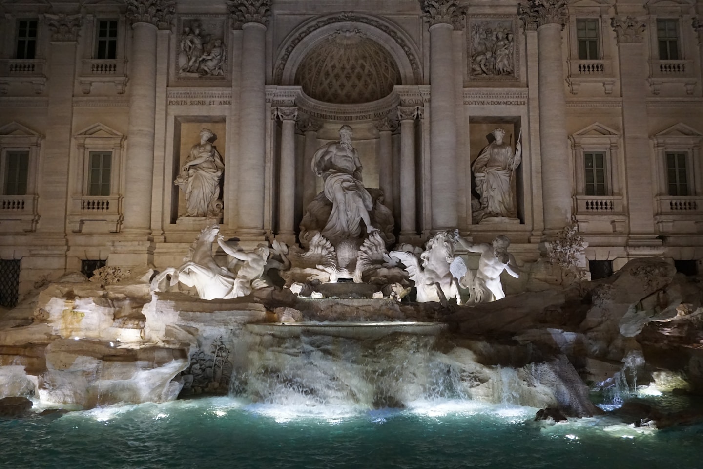 Trevi Fountain at night