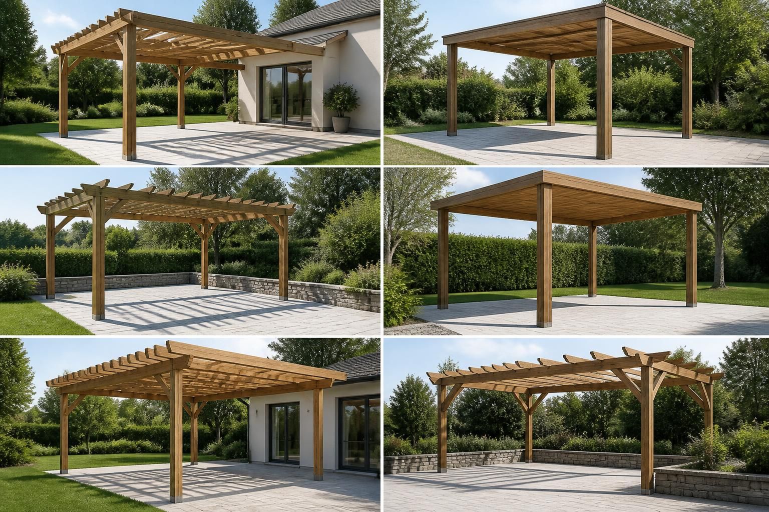 découvrez nos plans gratuits de pergolas en bois, adaptés aux dimensions de 5x3 à 6x5 mètres, pour un projet facile et sur mesure.