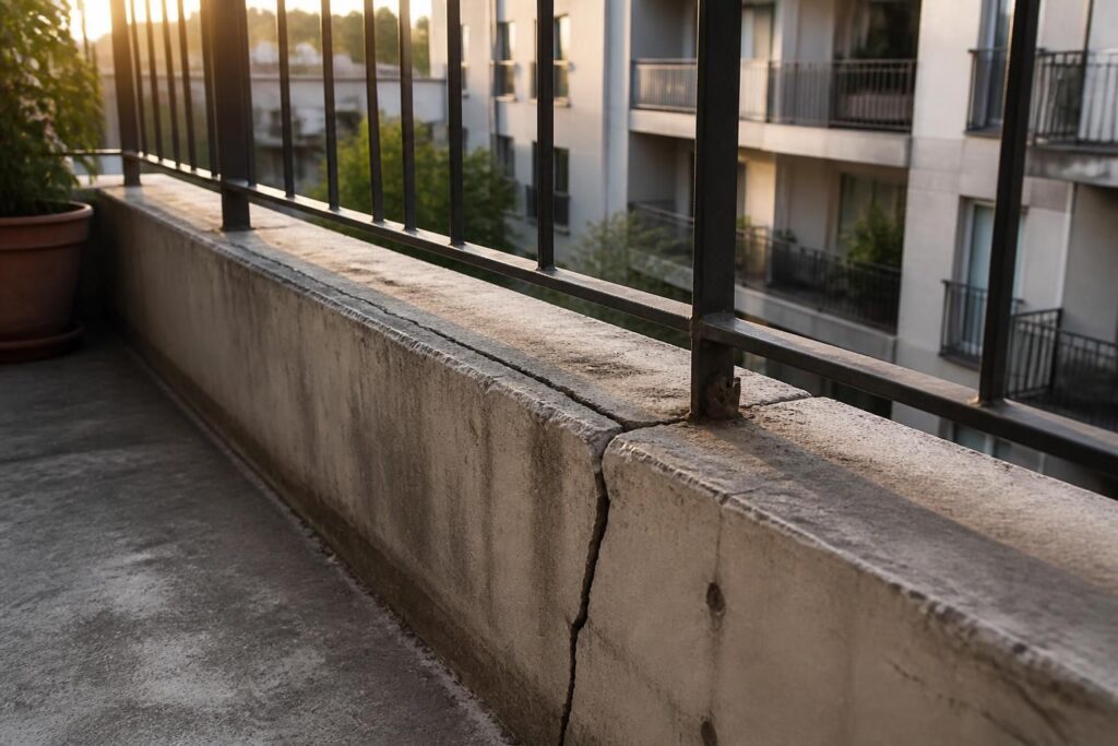 découvrez quand une fissure sur votre balcon en copropriété devient préoccupante et quelles démarches entreprendre pour assurer votre sécurité et celle des autres copropriétaires.