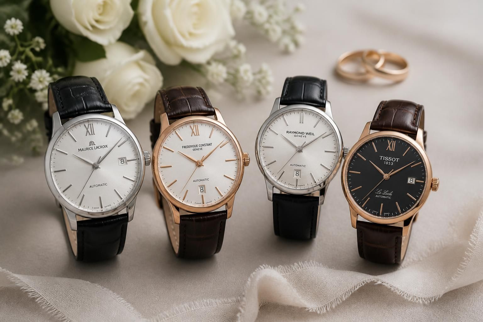 découvrez notre sélection de montres pour homme, parfaites pour un mariage, alliant élégance et prix abordable pour sublimer votre tenue avec style.