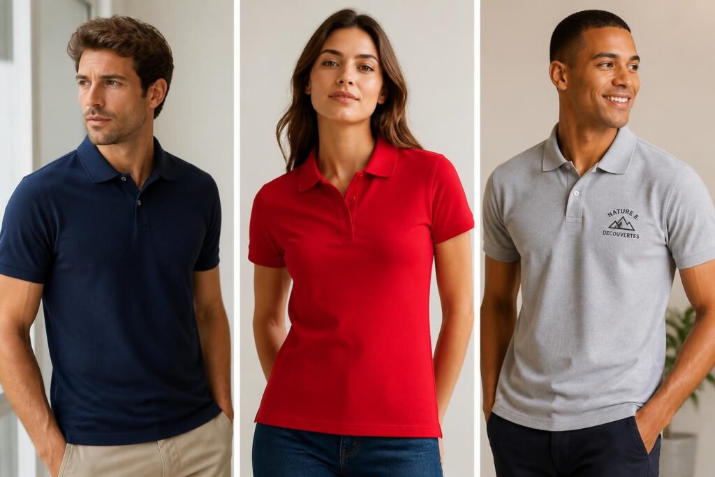 découvrez notre sélection de polos fruit of the loom pour homme et femme, disponibles en modèles classiques et personnalisés pour un style unique et confortable.