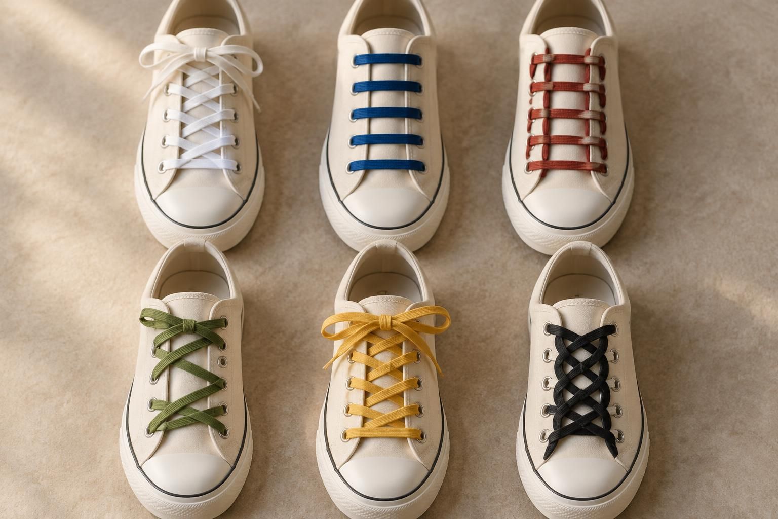 découvrez 6 laçages originaux pour personnaliser vos baskets et apprendre à faire des lacets stylés facilement.