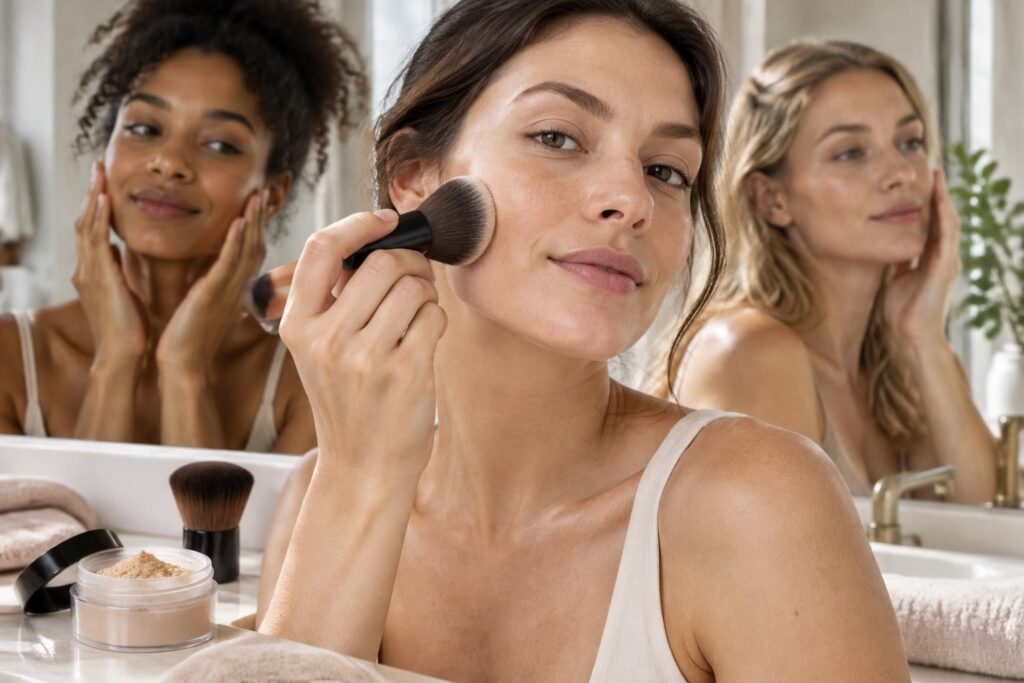 découvrez à quelles peaux convient le fond de teint minéral et comment l’appliquer pour un teint naturel, uniforme et lumineux.